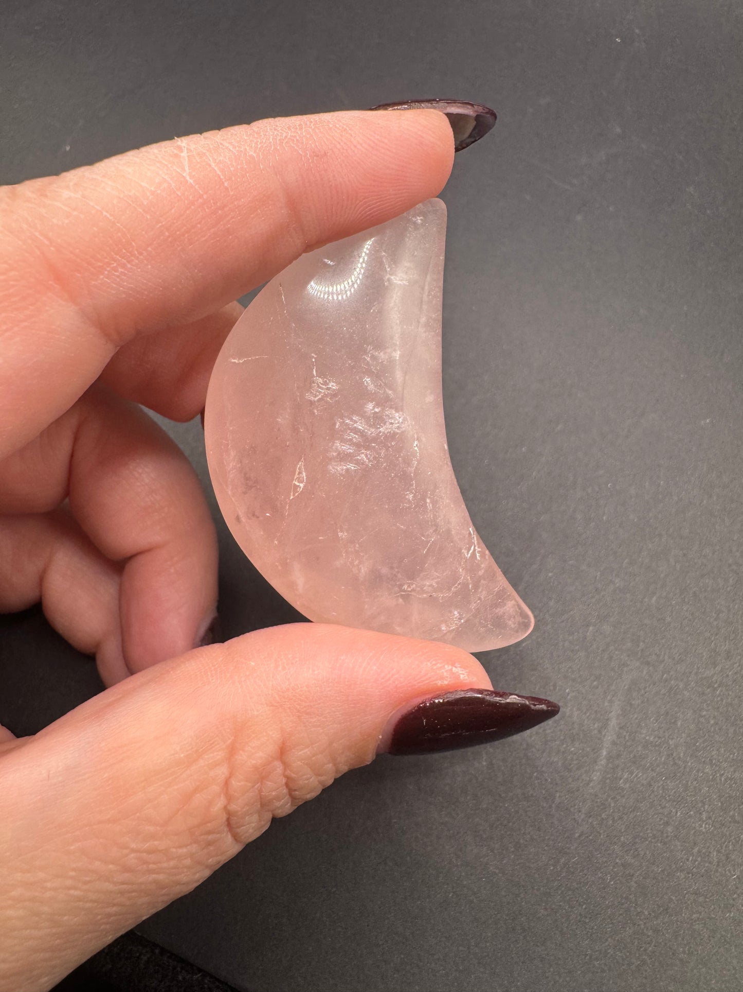 Rose Quartz Crescent Moons