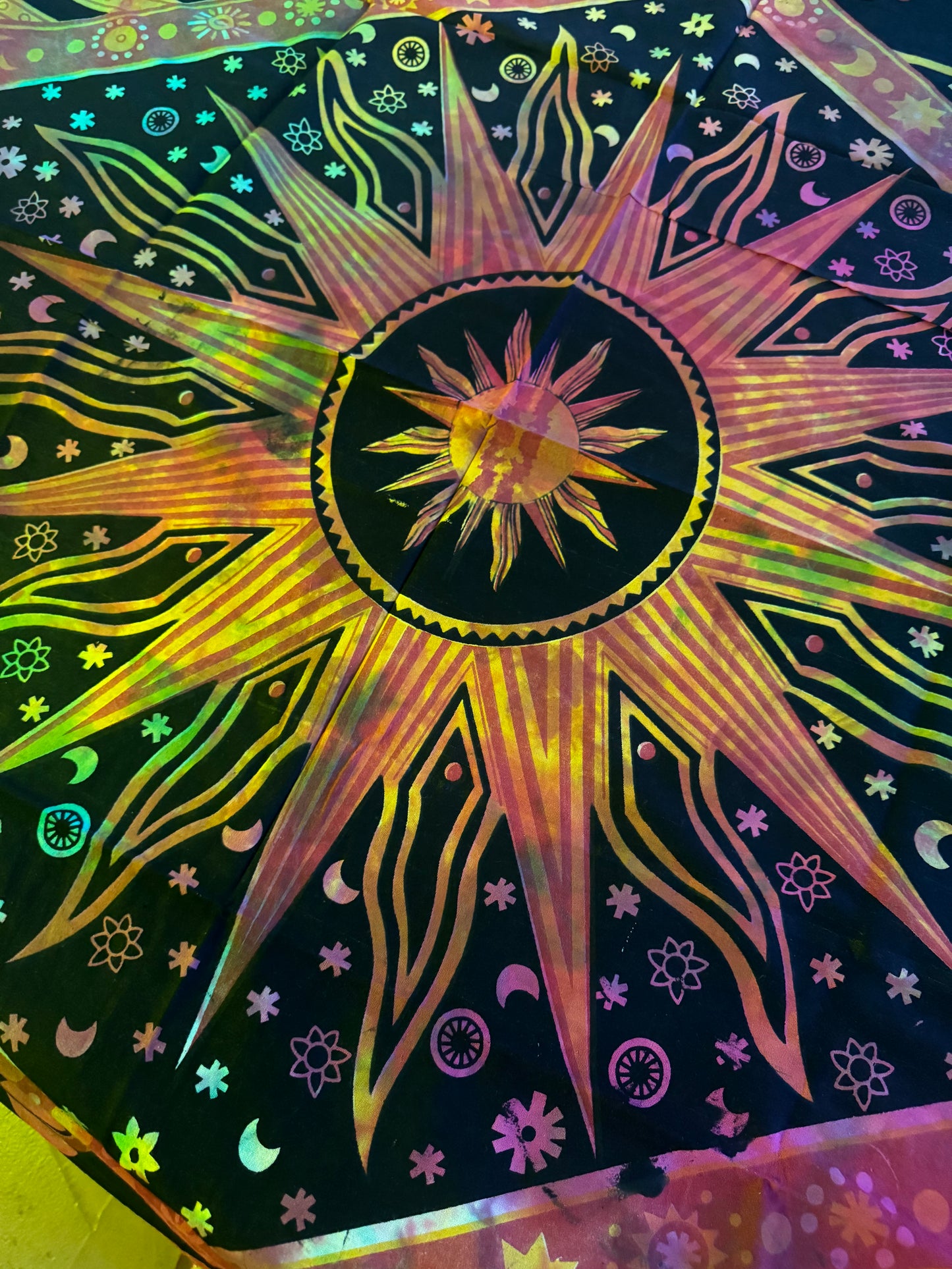 Tie Dye Sun Tapestry