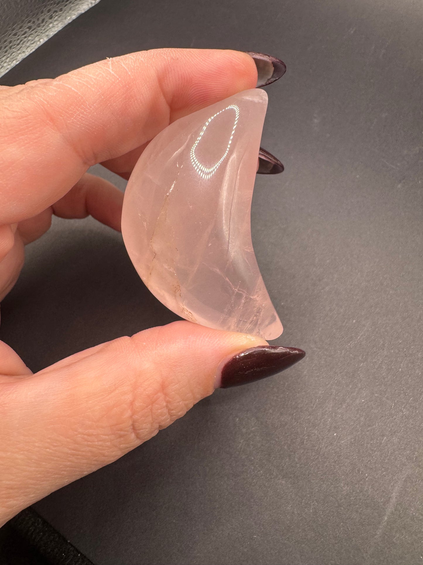 Rose Quartz Crescent Moons