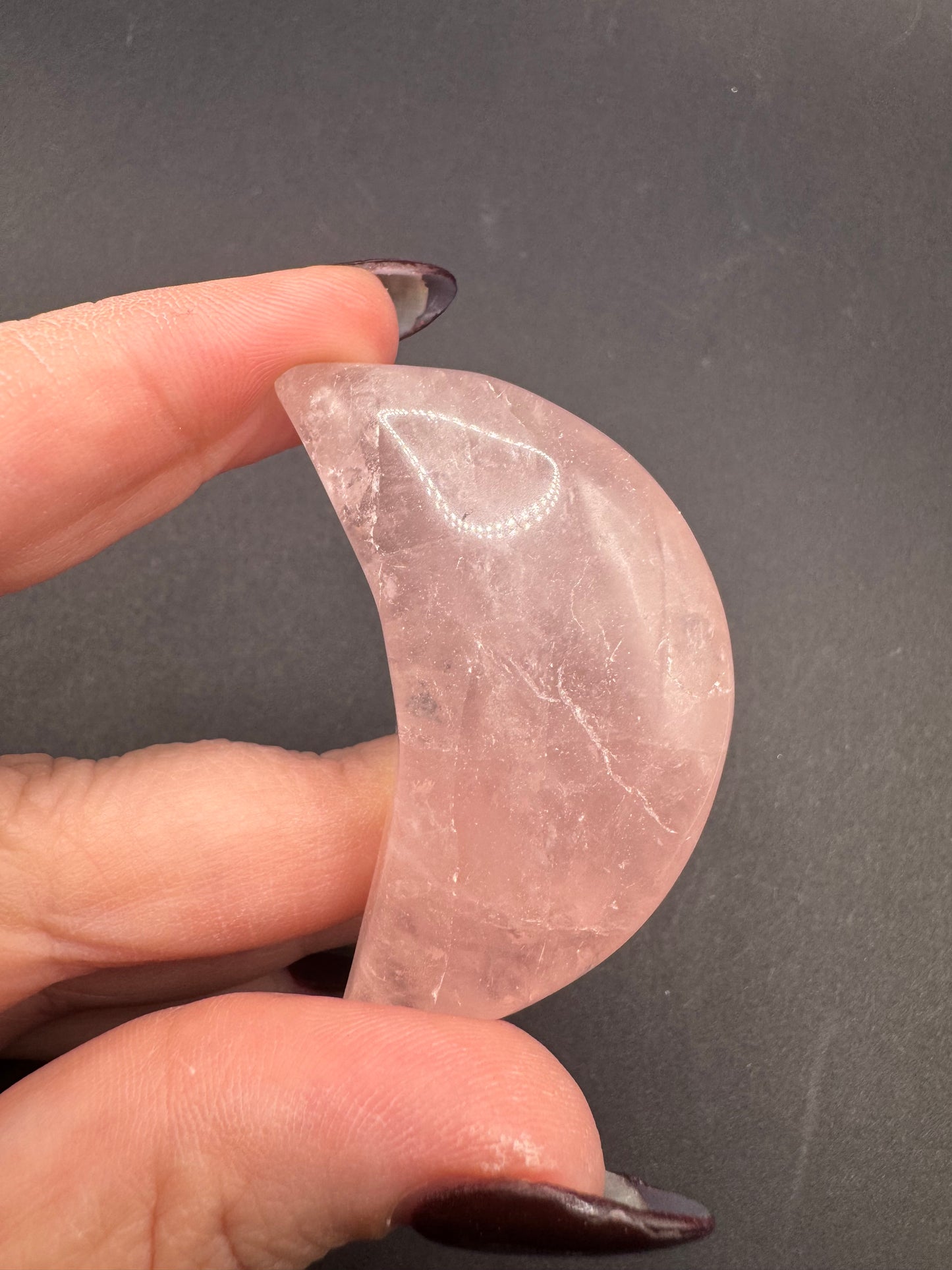 Rose Quartz Crescent Moons