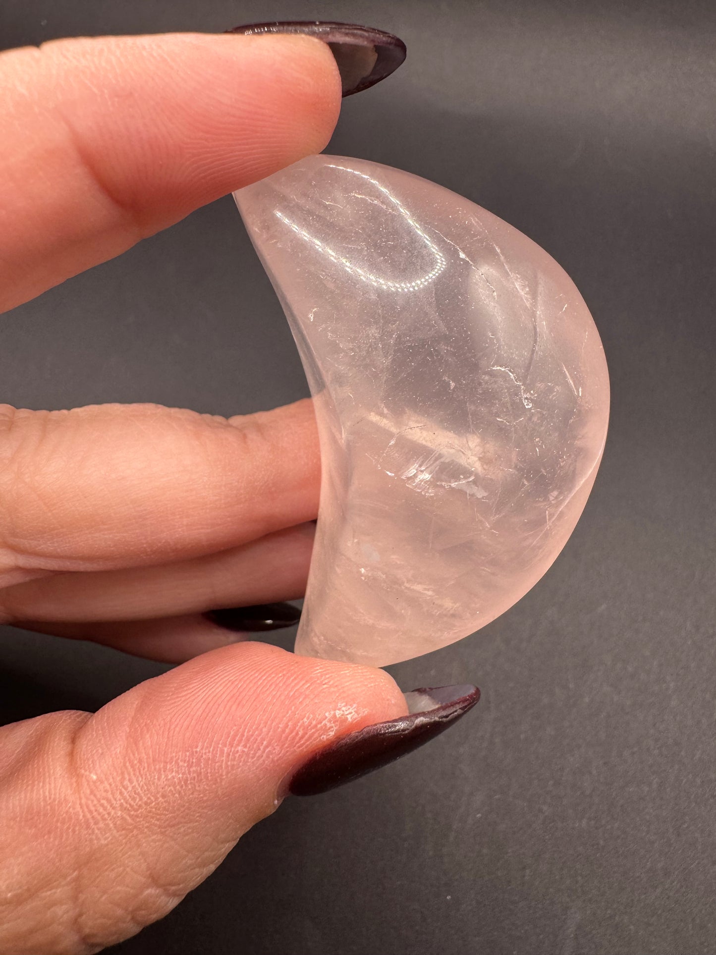 Rose Quartz Crescent Moons