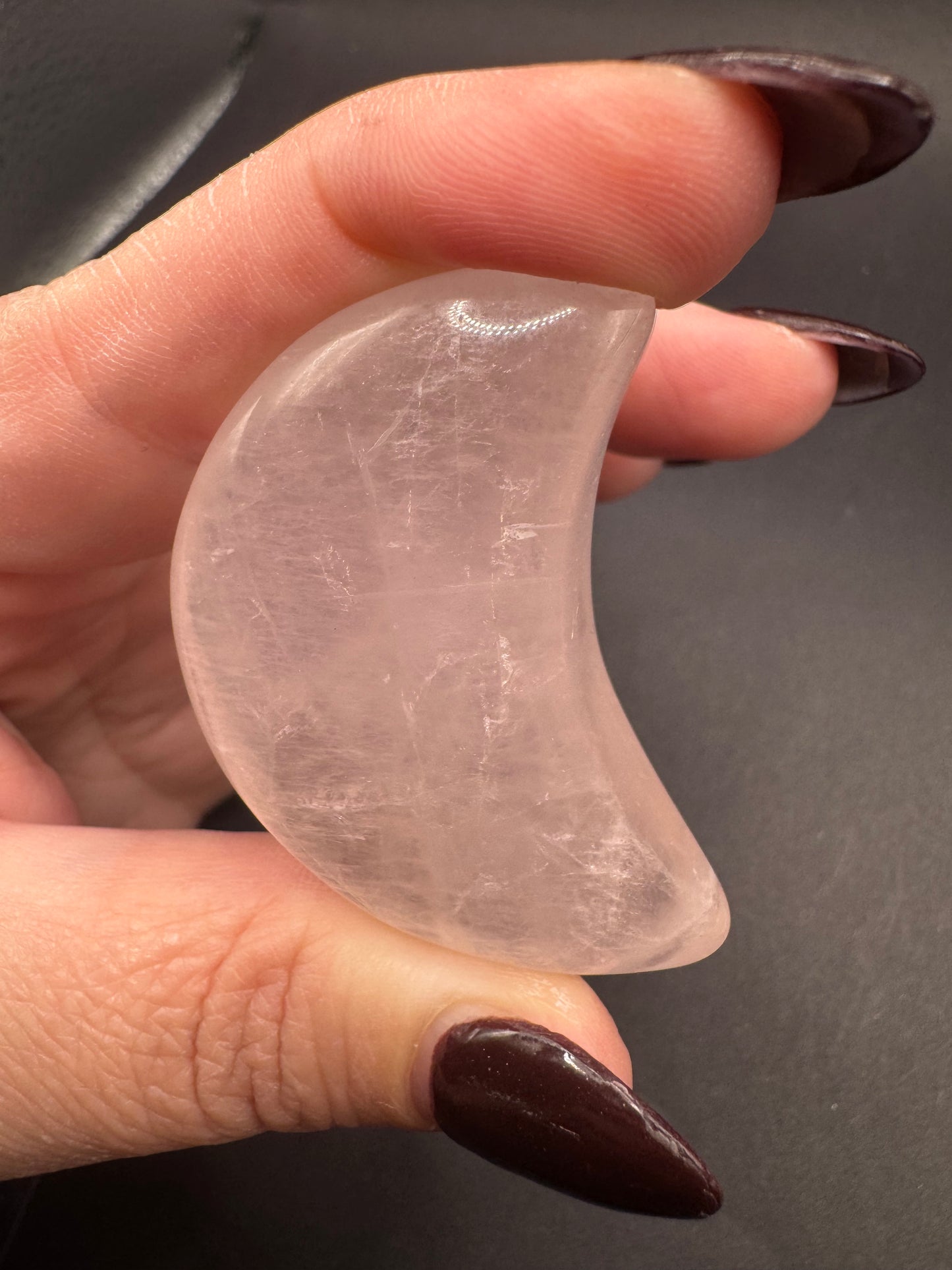 Rose Quartz Crescent Moons